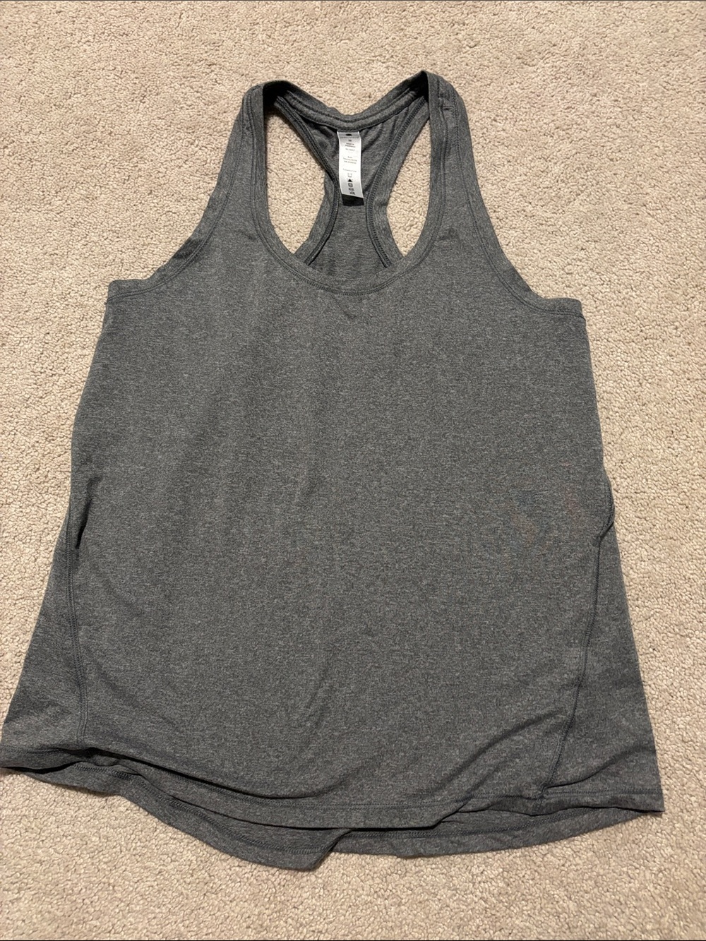Yogalicious Heathered Gray Racerback Tank